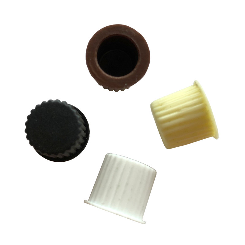 Ilhós para suporte de prateleira, plástico castanho, 10 mm