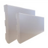 Rodapé em PVC expandido maciço, CPL branco, A.70 x E.14 x C.2500 mm