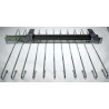 Calceiro extraível 3008 para roupeiro, 9 barras, ferro cromado, 370 x 350 x 120 mm