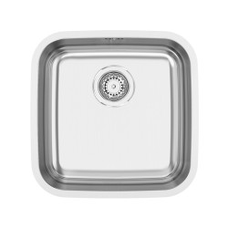 Lava louça RODI BAHIA, uma pia sem escorredor, inox polido, aplicação superior ou á face, 440 x 440, MOD.500 mm