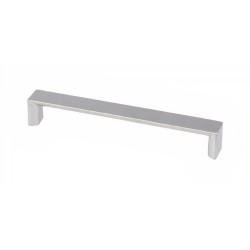 Puxador atual, asa larga Sofima 784, zamak níquel escovado, 2 furos distância 160, A.26 x C.168 x L.20 mm