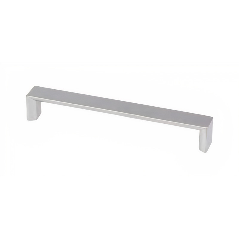 Puxador atual, asa larga Sofima 784, zamak níquel escovado, 2 furos distância 160, A.26 x C.168 x L.20 mm
