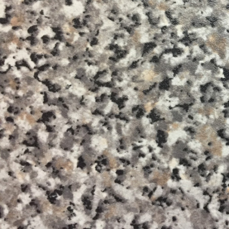 Tampo de cozinha postformado 2 lados raio 5, aglomerado revestido a HPL, F2240 LQ B/B mate, rug., gran. cle., 3600 x 620 x 30 mm