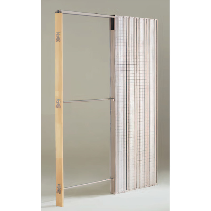 Caixilho SCRIGNO GOLD BASE 25385 p/porta de correr, p/parede alvenaria EXT.105(Pf) x INT.69(Si), L.1200 x H.2020 mm