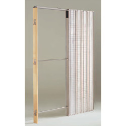 Caixilho SCRIGNO GOLD BASE 25379 p/porta de correr, p/parede alvenaria EXT.105(Pf) x INT.69(Si), L.700 x H.2020 mm