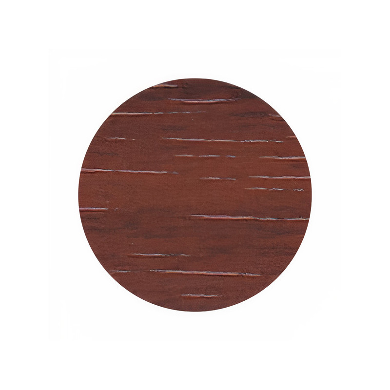 Tapa autocolante F1007 A-352, plástico caoba/bubinga, Ø.17 mm