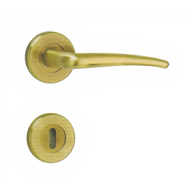 Puxador 2 espelhos redondos c/manete curva Sofima 825, latão cromado, P.66 x L.116 x Ø.52 mm