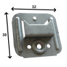 Chapa para forro/perfil/lambrim Artimol, chapa 0,5, encaixe 4 (+-), furos 2,5, C.30 x L.32 x A.5 mm
