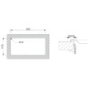 Lava louça RODI OKIO LINE 85, uma pia lateral com escorredor reversível, inox não polido, encastrar, com 860 x 435, MOD.450 mm