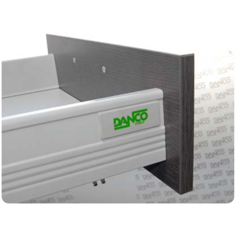 Lateral de gaveta com amortecedor DANCO ES-401 F, silenciosa, suporta 30 kg, A.92 x C.550 mm