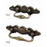 Puxador rústico, espelho asa Sofima 142, zamak bronze, C.105 x A.24 mm