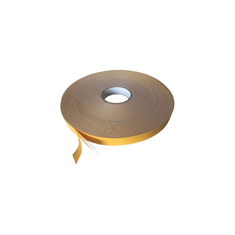 Fita para colar espelhos bi-adesiva/biadesiva em rolo, C.66 mts x E.0,8 x L.12 mm