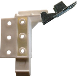 Gaveta plástica Artimol, com corrediça metálica, com fixador frontal, branca, MOD.400 mm