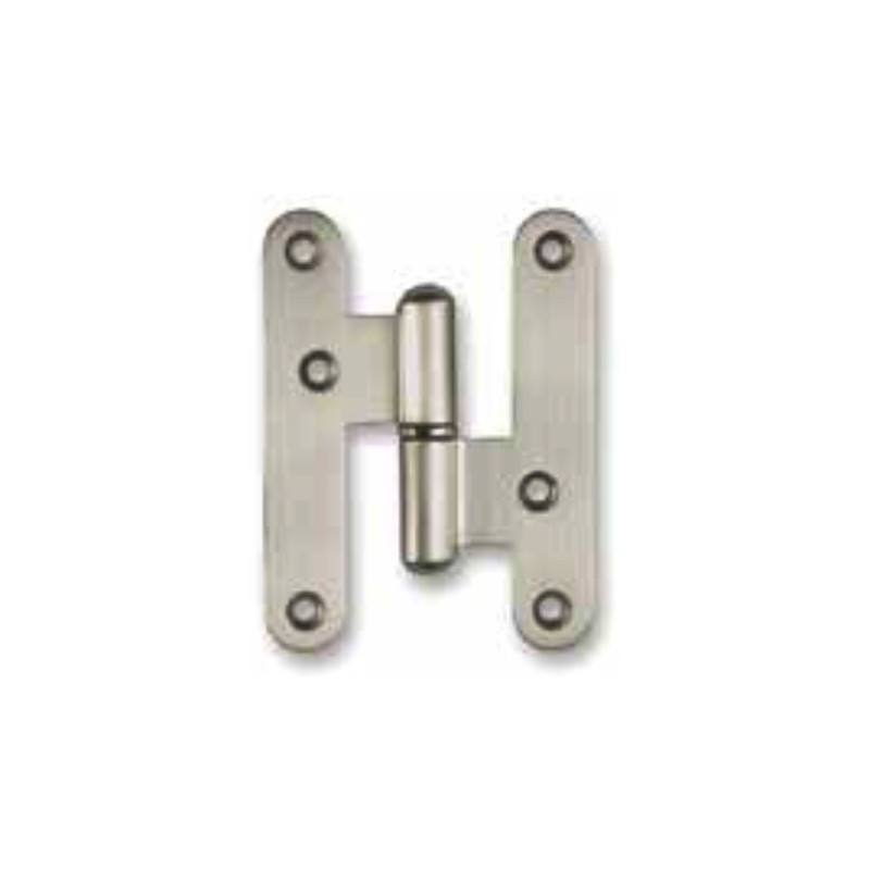 Dobradiça balanço tipo Europeia lisa Sofima 3002 para porta, latão polido, 3,5", A.92,3 x L.39,8 x E.3 mm, direita