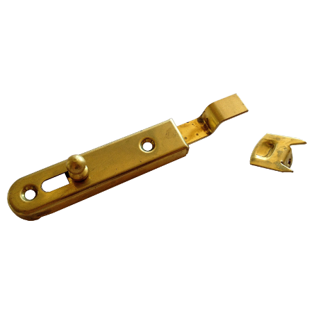 Fecho pedrez curvo HTB 313 em latão, C.70 x L.16 x A.7 mm