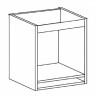 Kit/módulo inferior para forno Alvic, melamina cinza, aglomerado estrutura 16 costa 8, A.700 x P.580 x L.600 mm