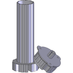 Pé para cozinha com afinação Artimol P10, plástico PP polipropileno preto, base normal com bucha, A.145 mm