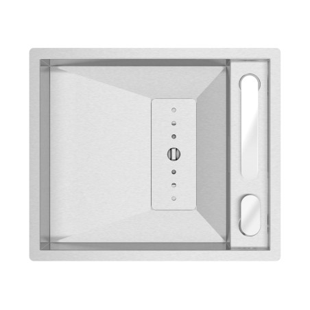 Lava louça RODI INVISIBLE 40, uma pia sem escorredor, inox escovado, aplicação superior ou á face, 527 x 447, MOD.600 mm