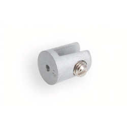 Suporte de prateleira cilíndrico para vidro, A.24 x rasgo 10 mm