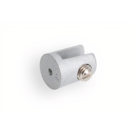 Suporte de prateleira cilíndrico para vidro, A.24 x rasgo 10 mm