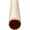 Vara estriada Artimol, madeira de pinho, diâmetro 6 mm