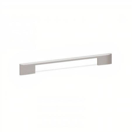 Puxador atual, asa barra rectangular SCH 377.352.58, zamak níquel satinado, 2 furos distância 352, L.8 x A.35 x C.400 mm