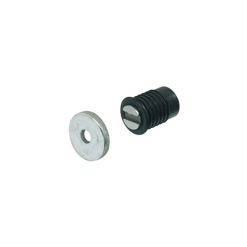 Fecho magnético de embutir HAFELE 246.01.312, preto, 2 kg, A.15, Ø.8 mm