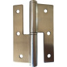 Dobradiça balanço P21 para porta, inox, 3,5", 96 x 64 x 2,5 mm, esquerda