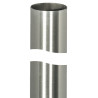 Pé para mesa com rodízio HAFELE, metálico cor aço inox, base zamak, A.1300 x Ø.80 mm