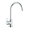 Misturadora/torneira RODI LINE MN 1001, monocomando de bica giratória de 360º, cromada, corpo Ø.42, A.332/240 mm
