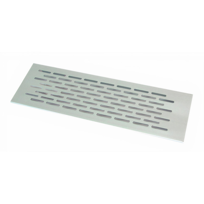 Grelha de ventilação para rodapé/cozinha, alumínio dourado, E.2 x C.225 x A.70 mm