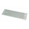 Grelha de ventilação para rodapé/cozinha, alumínio natural, E.2 x C.450 x A.70 mm