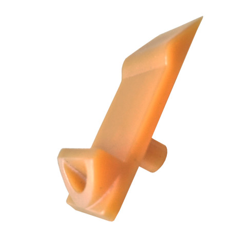 Suporte de prateleira com rampa Artimol, plástico creme, perno Ø.5 x C.7, A.35 x L.15 mm