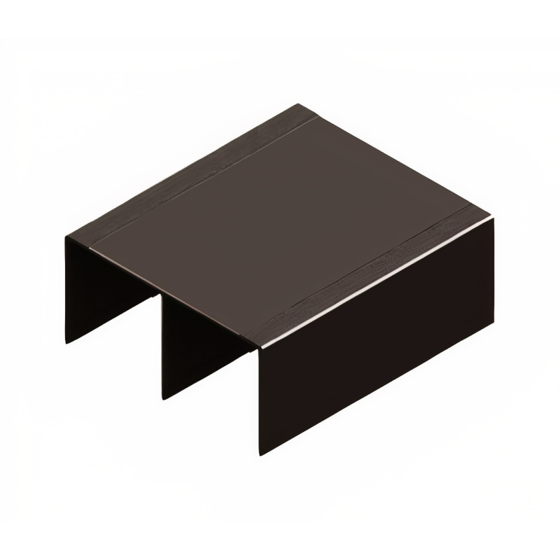 Perfil calha superior Terra Top Line CAA85, p/porta de roupeiro E.16-19, alumínio prata mate, A.40 x L.85 x C.6000 mm