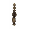Puxador rústico, espelho c/pingente Sofima 162, zamak bronze, A.115 x L.25 mm