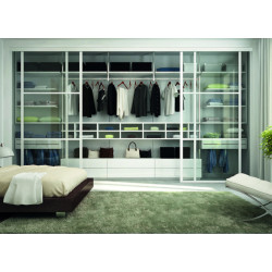 Kit p/porta de correr suspensa Air M60, calha superior p/teto, alumínio anodizado prata mate, até 60 kg, C.2000 mm