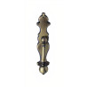 Puxador rústico, espelho c/pingente SM 422, zamak  oxidado bronze, L.21 x C.100 mm