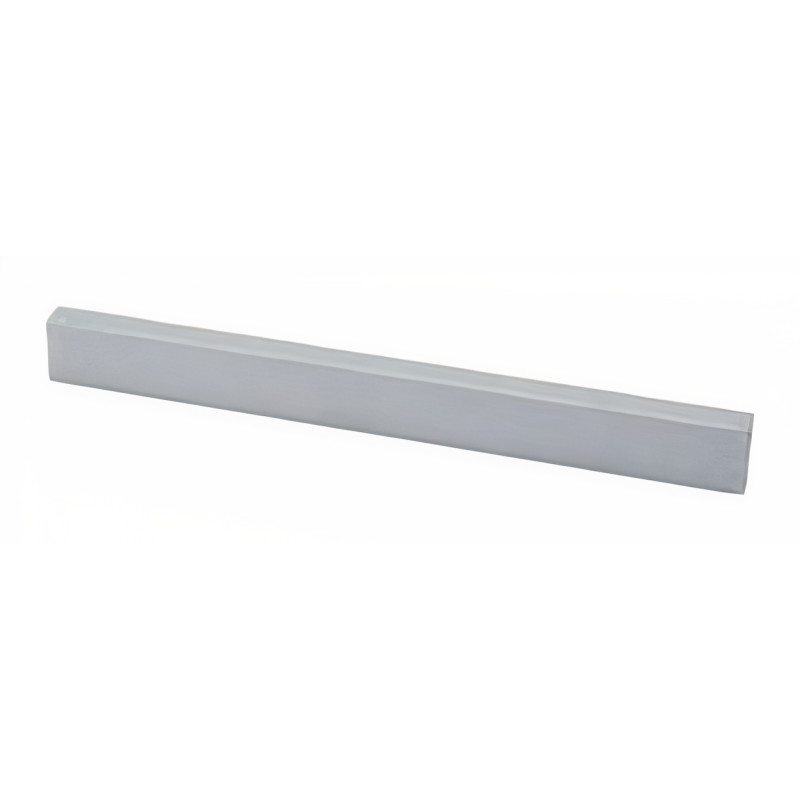 Puxador atual, barra rectangular Sofima 1236, zamak cromado mate, 2 furos distância 64, C.198 x L.10 x A.20 mm