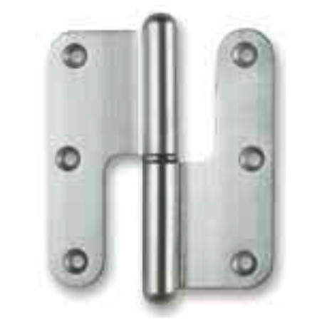 Dobradiça balanço tipo Sofima lisa 3012 para porta, latão bronze, 3,5", A.87,5 x L.44,35 x E.3 mm, direita