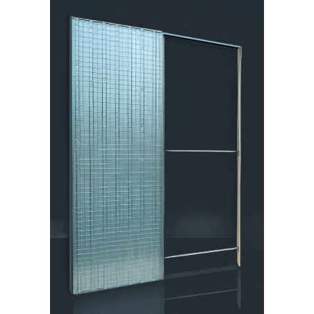 Caixilho SCRIGNO SCRIGNOtech ST3411 p/porta de correr, p/parede alvenaria EXT.105 x INT.70, L.600 x H.2020 mm