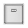 Lava louça RODI BOX LUX 45, uma pia sem escorredor, inox escovado, aplicação inferior (B), 490 x 440, MOD.600 mm