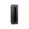 Puxador atual, concha rectangular embutir IN.16.412.TB, inox titanium black/preto, P.19 x L.55 x A.135 mm