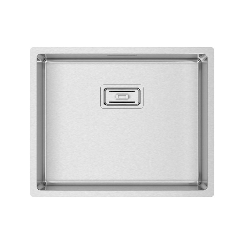 Lava louça RODI BOX LUX 50, uma pia sem escorredor, inox escovado, aplicação inferior (B), 540 x 440, MOD.600 mm