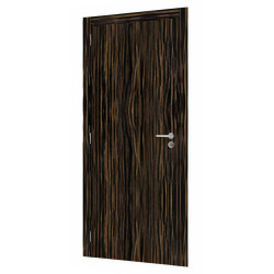 Porta interior lisa A5, revestida a folha mogno, c/furação, s/verniz, A.2000 x L.750 x E.35 mm