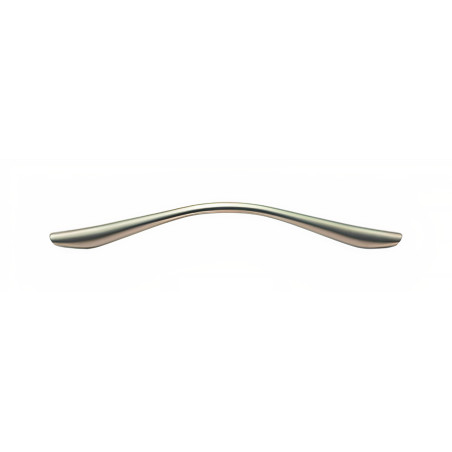 Puxador atual, asa ponte SM 375, zamak níquel mate, 2 furos distância 128, E.10 x A.24 x C.159 mm
