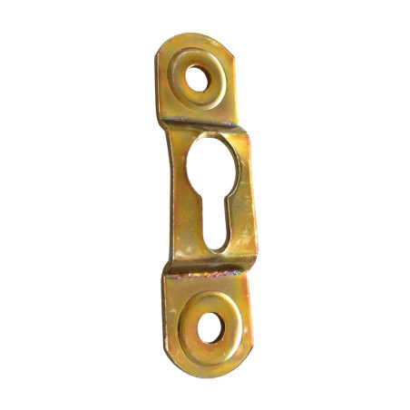 Suporte para armários/sanefas ref.2, ferro zincado amarelo, E.1,4 x A.64 x L.18 mm