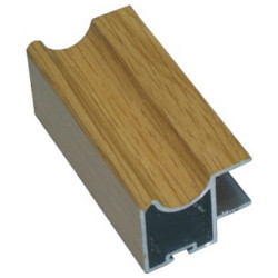 Perfil calha puxador 10286/17970, alumínio revestido a melamina de tola, para porta de roupeiro com 16 mm