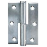 Dobradiça meio balanço P5 para porta, inox, 3,5", 90 x 65 x 2,5 mm, esquerda