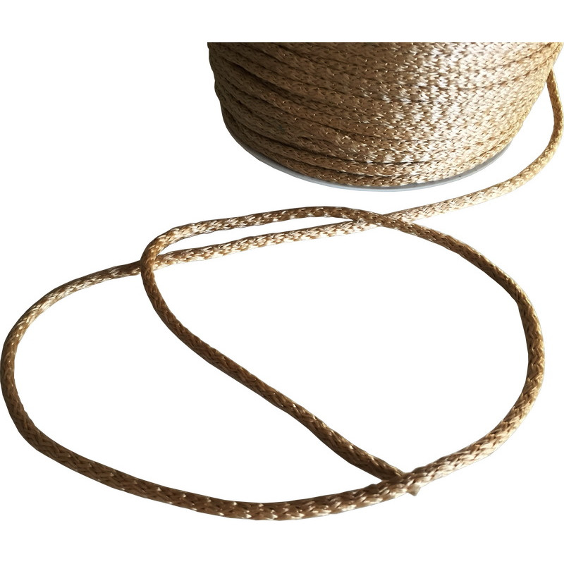 Cordão para porta de vidro, castanho claro, Ø.6 mm