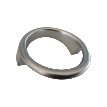 Puxador clássico, argola SM 312, zamak cromado mate, 2 furos distância 41,5, Ø.50 x A.19 mm
